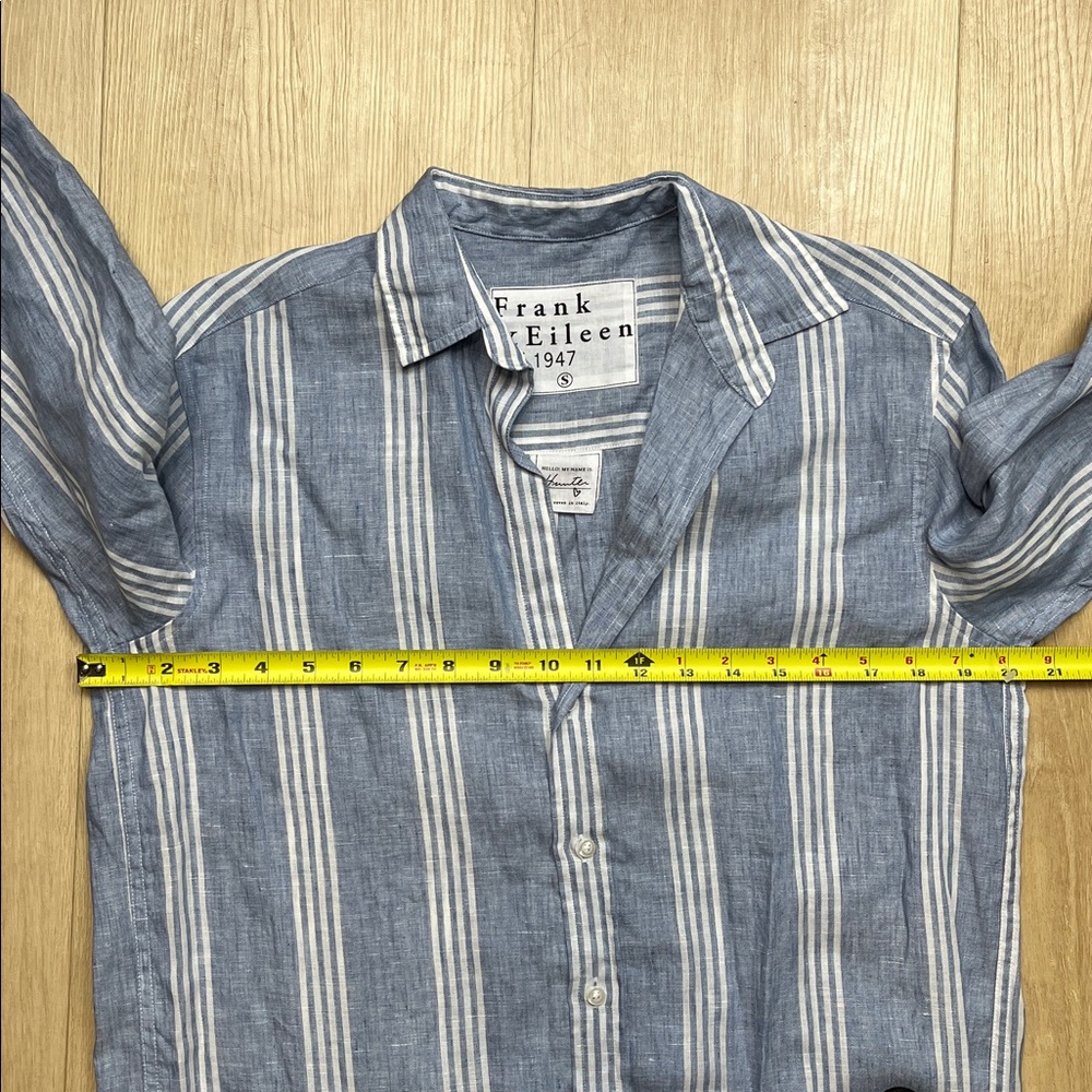Frank & Eileen Hunter Classic Linen Shirtdress small - Picture 9 of 9